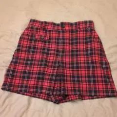 【極美品！】TIGORA レディース チェックショートパンツ Mサイズ