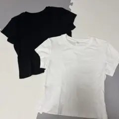 UNIQLO ミニT 2枚セット ブラック ホワイト