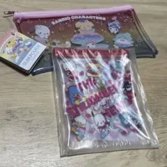 【匿名配送】サンリオキャラクターズ　ポーチ2点セット