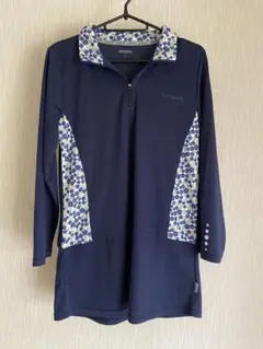 【新品タグ付】長袖美シルエットVANSPORTSヴァンスポーツ★ワンピース