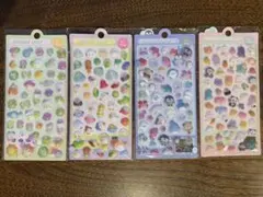 ボンボンドロップシール風 立体 ぷくぷくシール4点セット