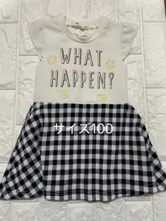 MPS ワンピース チェック 花 デイジー 100のサムネイル