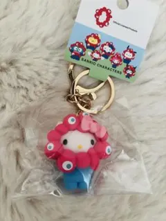関西万博　サンリオミャクミャクなりきり立体キーホルダー　キティ