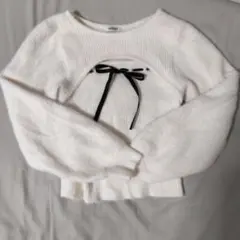 INGNI フェザーリブデコルテオープンリボンニット