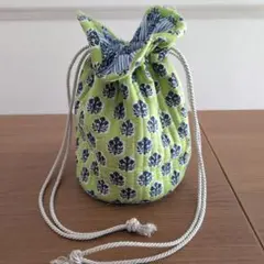 BAYFLOW ショルダーバッグ グリーン/ネイビー 約30cm