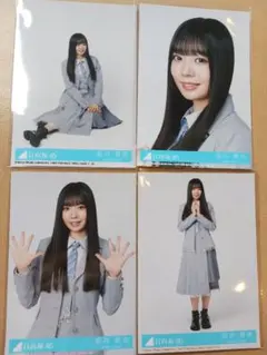 日向坂46 クリフハンガー 初回封入 生写真ABCD 4種4枚セット 坂井新奈
