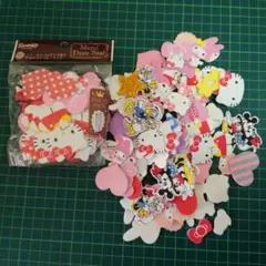 シール　サンリオ　ディズニー　まとめ売り　キティ　マイメロ　フレークシール