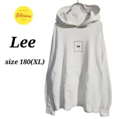 Lee フーディー スウェットシャツ パーカー 刺繍ロゴ サイズ180 XL相当