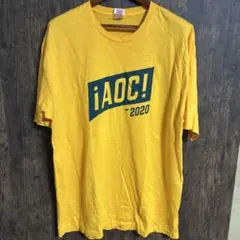 ベイサイド　¡AOC! 2020 Tシャツ イエロー　2XL アメリカ製のサムネイル