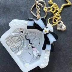 ♡シマエナガのおうちのシェイカーキーホルダー♡
