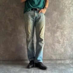 Levi’s 513 デニム W31 ストレート ヒゲ 色落ち メキシコ製 古着