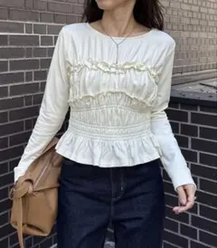 CAPRICIEUX LE'MAGE 体感＋4℃ ベアシャーリング裏起毛トップス