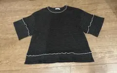 サマンサモスモスブルー　配色メローボーダー　Tシャツ　フリーサイズのサムネイル