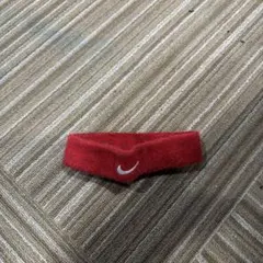 Nike 赤 ヘアバンド ロゴ入り