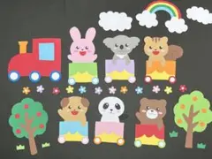 動物列車　壁面飾り！！
