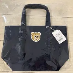 【新品未使用】フェイラー　オールドテディ　ワッペントートバッグL ネイビー