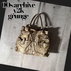 00s archive python leather handbag y2k