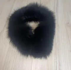 黒ファー マフラー