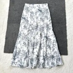 イング/F/白/花柄/ロングスカート/マーメイド/フレア/レースアップ/春秋のサムネイル
