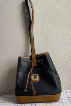 ランセル　ショルダー巾着バック