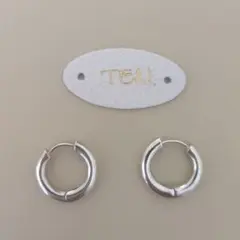 TEN.シルバー925 フープ　ピアス　直径２ｃｍのサムネイル