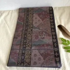 1度使用　正絹　膳通し　更紗柄　袋帯　振袖留袖結婚式成人式　仕立て上がり着物和装