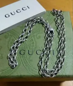 GUCCI ベネチアン ネックレス シルバー925 スクエア ボックス チェーン