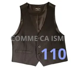 美品COMME CA ISM コムサイズム フォーマル ブラック ベスト 110