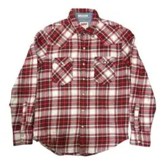 【Levi's】　フランネルシャツ　RED TAB　チェックウエスタンシャツ　S