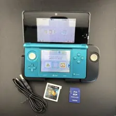 画面美品　ニンテンドー3DS アクアブルー