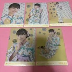 乃木坂46 五百城茉央 生写真 2022 浴衣 5種 コンプ