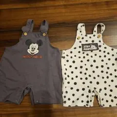 ミッキーマウス&101匹わんちゃんロンパース2点セット