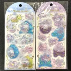 ウォーターインシール　サンリオ　シナモロール　クロミ　2点セット