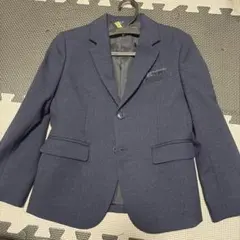 ネイビー シングルボタンジャケット