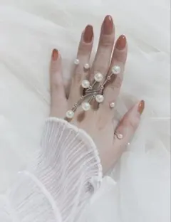 購入前コメント 4set Pearl rings