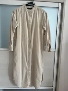 【美品】UR TECHコーデュロイシャツワンピース