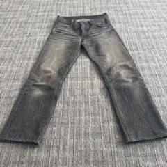 00s日本製 Levi's リーバイス 505 先染めブラックデニムパンツW28