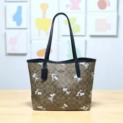 新品未使用 コーチ COACH × SNOOPY コラボ トートバッグ