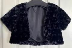 axes femme フェイクファードレスボレロ