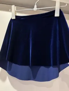 新品未使用 eleve ベロアスカート ロイヤルブルー