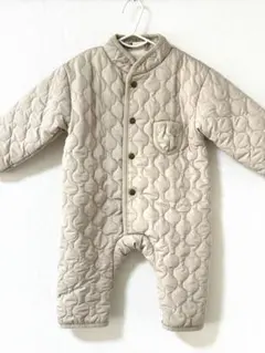 新品未使用 ベージュ キルティング ジャンプスーツ