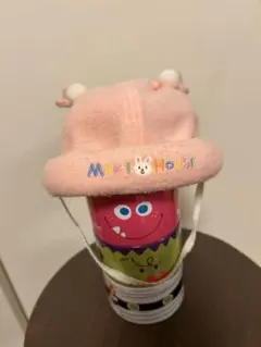Miki House ウサギ耳 フリース帽子