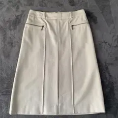 theory ベージュ ひざ丈スカート