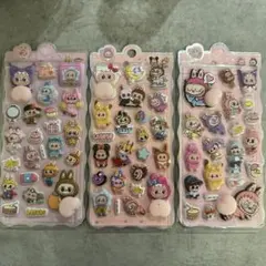 らぶぶ ラブブ LABUBU おしりシール 立体シール ぷにぷに ステッカー