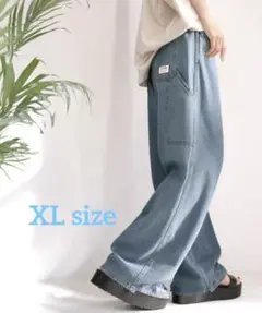 《JaVa》メンズライク ペインター ツイル ＆ ワイドデニムパンツ　XL