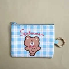 【週末値下げ中】SWIMMER ミニポーチ キーリング付き 水色のサムネイル