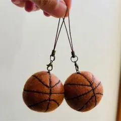 バスケットボール型ストラップ 2個セット