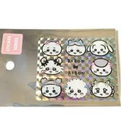 ちいかわ スマホに貼れるサイズのホログラムステッカーRIBON
