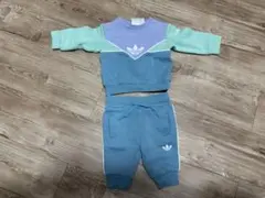 adidasオリジナルス　セットアップ　ベビーキッズ　60cm 水色　スウェット