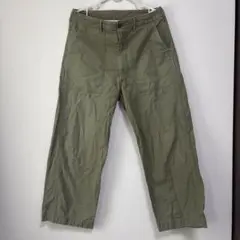 DANTONカーゴパンツ オリーブ色 4ポケット